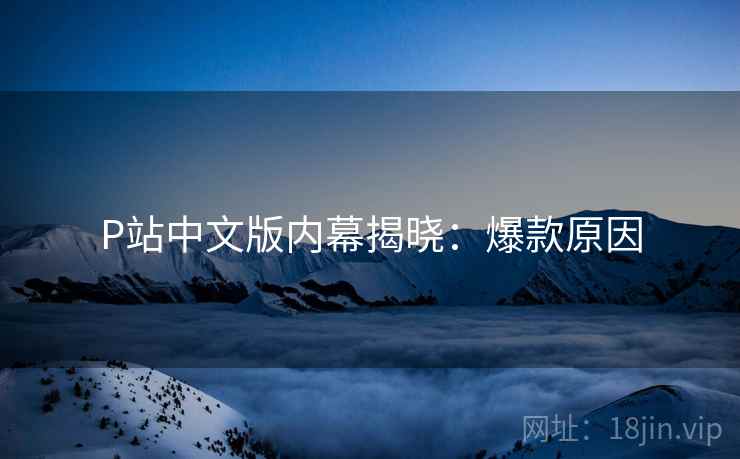 P站中文版内幕揭晓：爆款原因