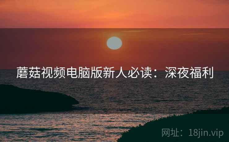 蘑菇视频电脑版新人必读：深夜福利