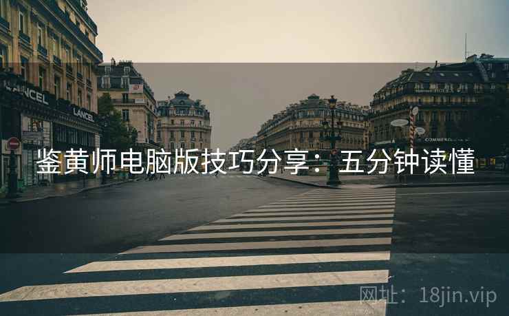 鉴黄师电脑版技巧分享：五分钟读懂