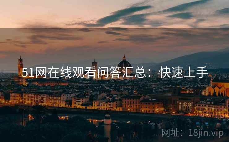 51网在线观看问答汇总：快速上手